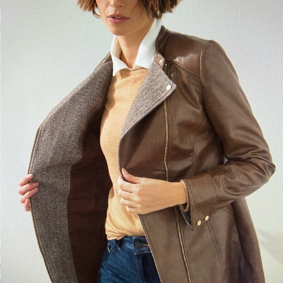 Chico's Jackets & Blazers - Faux Leather Moto Jacket